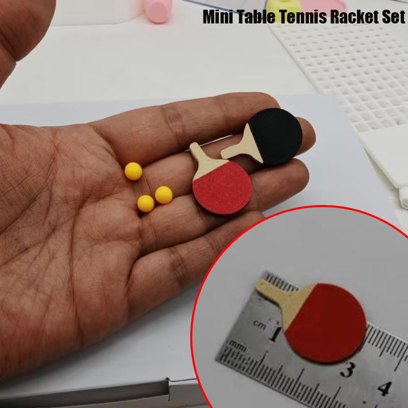 Table Tennis Animation - 1Set Mini Doll House Decoration Model,