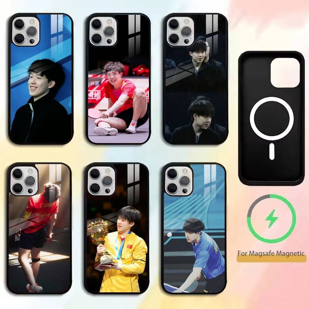 Table Tennis Animation - W-Wang Chuqin-Table tennis player Phone Case