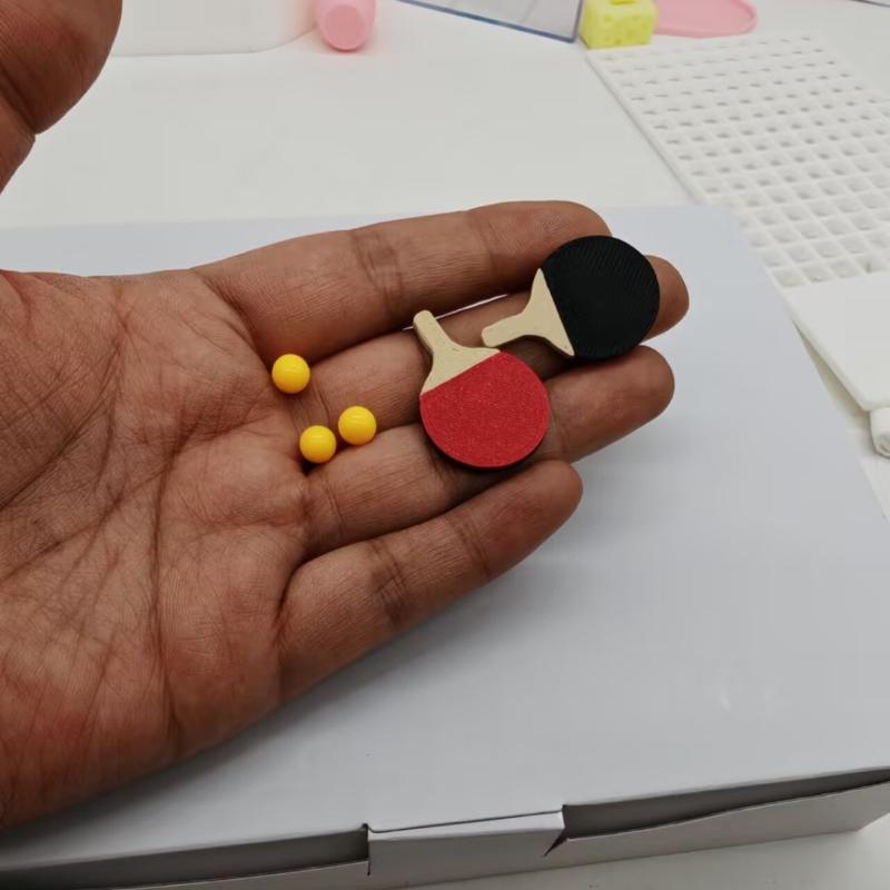 1Set Dollhouse Miniature Ping  - Table Tennis Animation recension och pris
