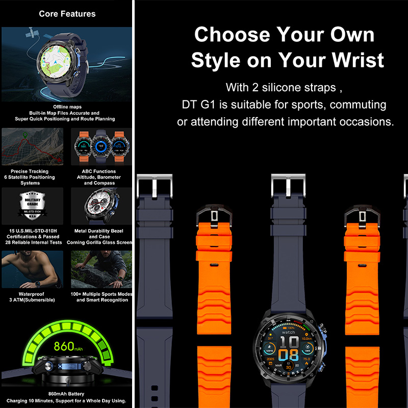 Outdoor Sports Watch DTG1 Offl - Table Tennis World recension och pris