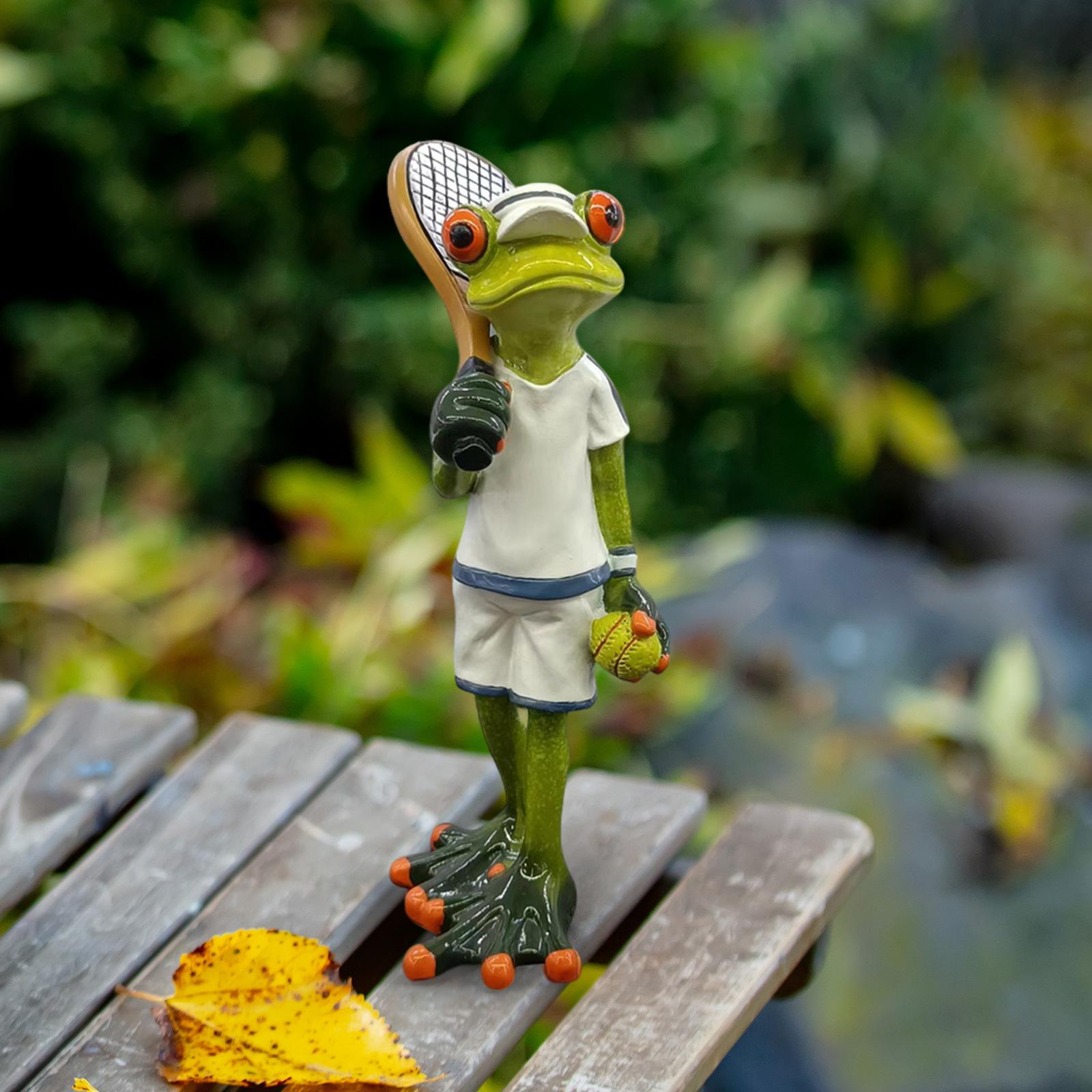 Tennis Frog Statue Decorative  - Table Tennis Animation recension och pris